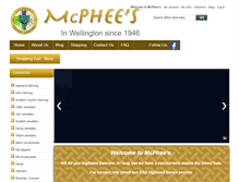 Tablet Screenshot of mcphees.co.nz